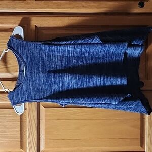 Poof! Denim Blue Sleeveless Top